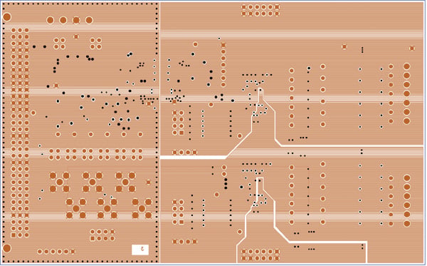 Layer 3 of the EVAL-AD7280AEDZ PCB